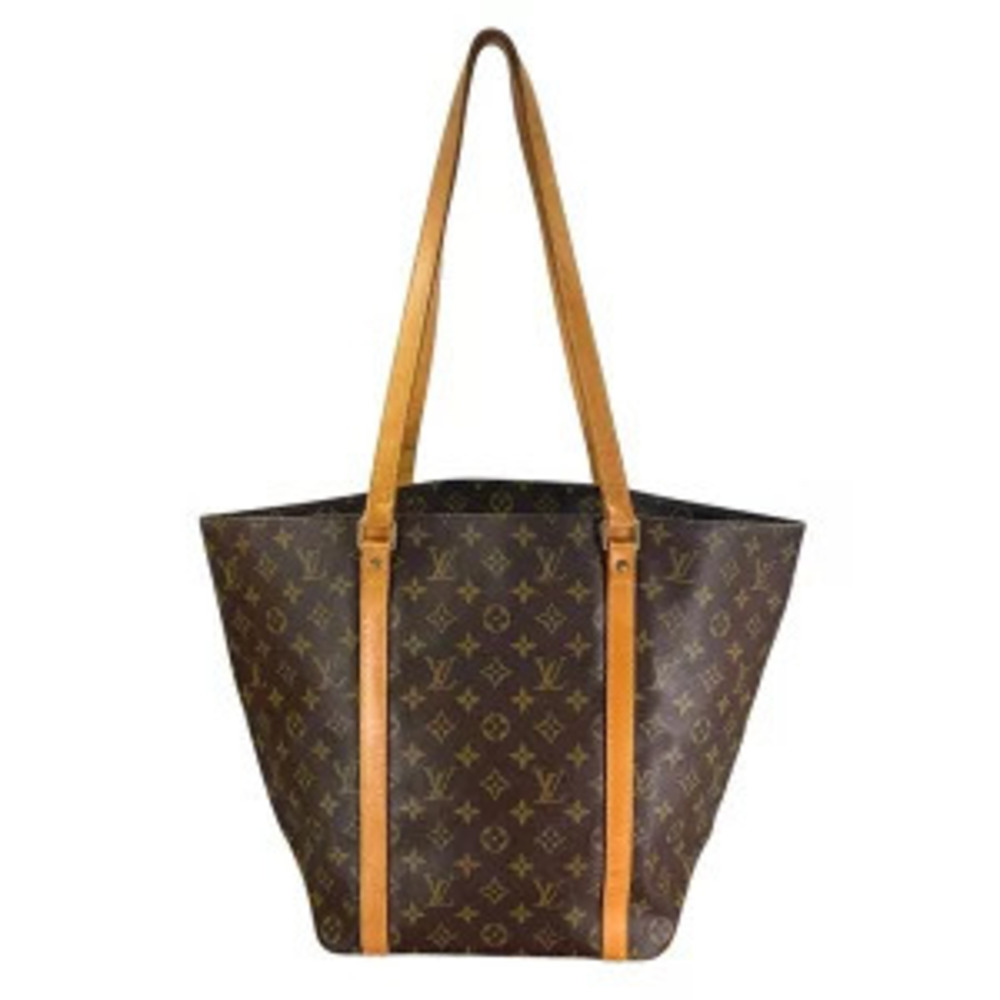 Louis Vuitton Sac Shopping Tote Bag Monogram Canvas Brown